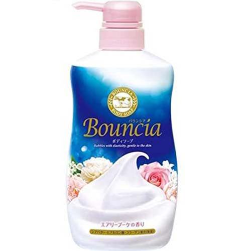 バウンシア ボディソープ エアリーブーケの香り ポンプ 500ml 牛乳石鹸共進社