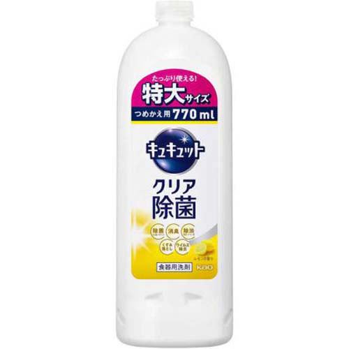 KAO/キュキュットクリア除菌 レモン つめかえ用ジャンボ770ml