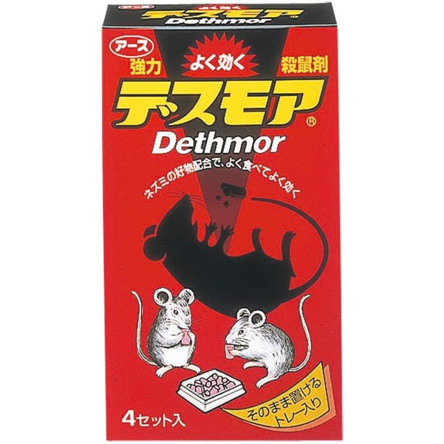 アース製薬 強力デスモア （30g×4） ネズミ駆除 殺鼠剤