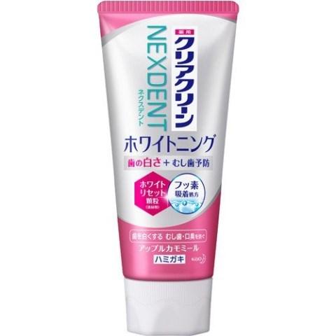 クリアクリーンNEXDENT ホワイトニング アップルカモミール 120g 花王 歯磨き粉 美白・虫歯・口臭