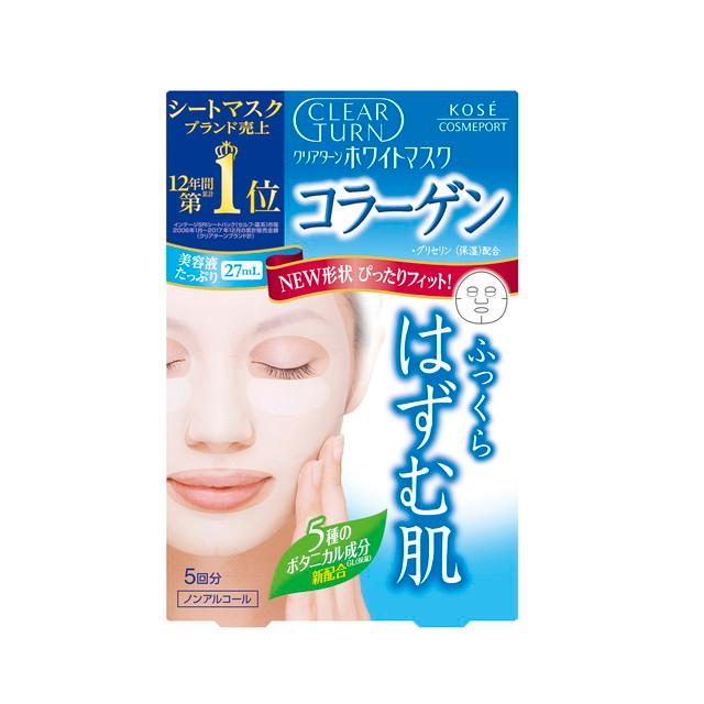 Mặt nạ Kose Clear Turn White Mask Collagen (màu xanh)