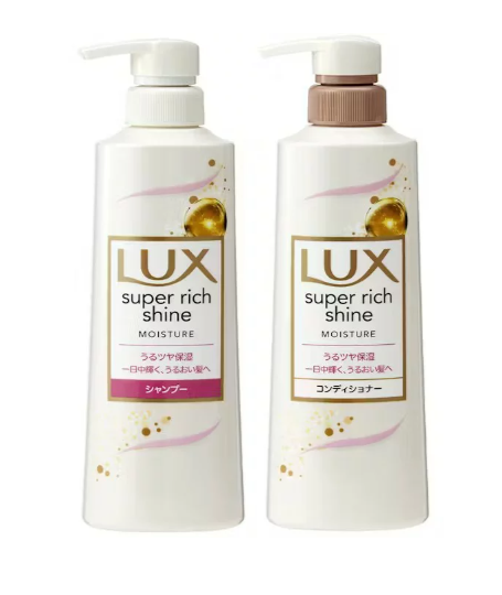 Sét dầu gội, xả Lux phục hồi dành cho tóc khô Luxe Super Rich Shine 400g+400g