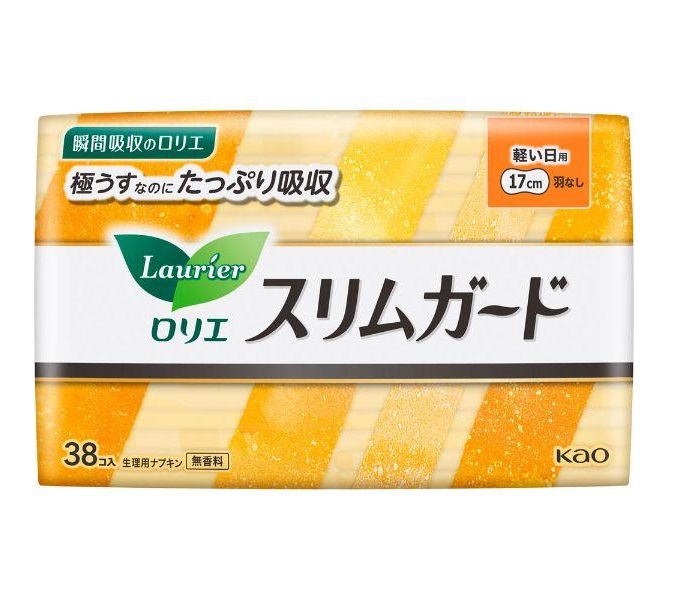 花王 ロリエ スリムガード 軽い日用（羽なし）38コ入