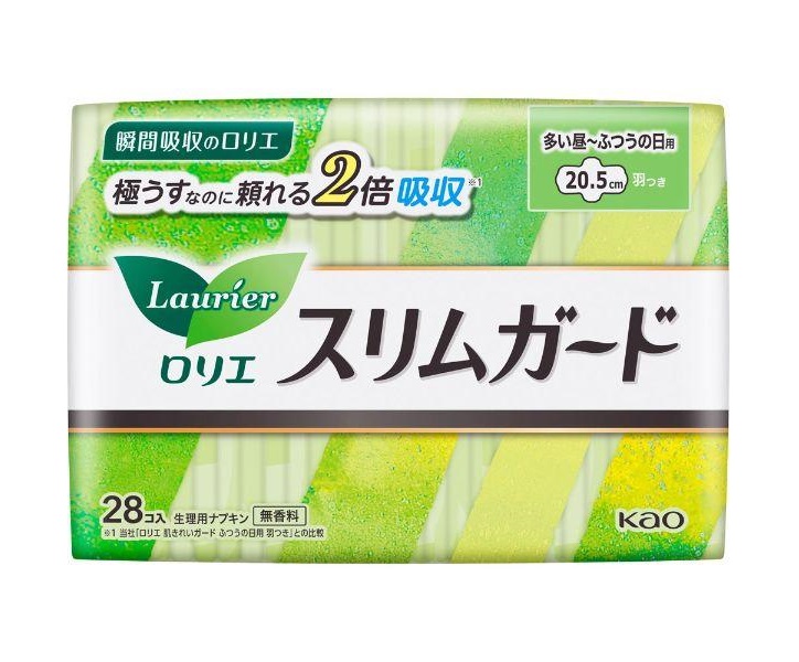 花王 ロリエ スリムガード 多い昼〜普通の日用（羽つき）28コ入